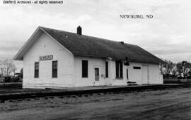 Great Northern Depot at Newburg, North Dakota, undated