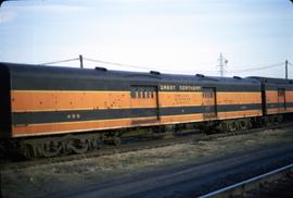 Great Northern Railway Baggage Car 495, Baggage/Express at Minneapolis, Minnesota in 1973.