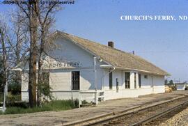 Great Northern Depot at Churchs Ferry, North Dakota, undated