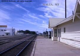 Great Northern Depot at Malta, Montana, undated