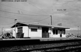 Great Northern Depot at Saco, Montana, undated