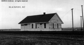 Great Northern Depot at Blackfoot, Montana, undated