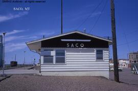 Great Northern Depot at Saco, Montana, undated