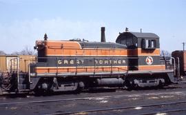 Great Northern Railway 80 at Minneapolis, Minnesota in 1968.