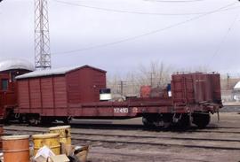 Great Northern Railway MOW X2493 at Havre, Montana in 1972.