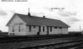 Great Northern Depot at Pendroy, Montana, undated