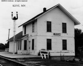 Great Northern Depot at Kent, Minnesota, undated