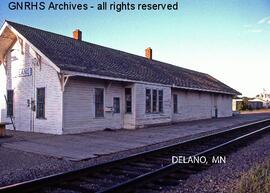 Great Northern Depot at Delano, Minnesota, undated