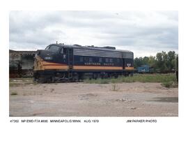 Northern Pacific Diesel Locomotive Number 806, Minneapolis, Minnesota, 1970