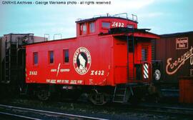 Great Northern Caboose X432 at Hillyard, Washington, 1965