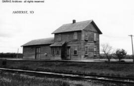 Great Northern Depot at Amherst, South Dakota, undated