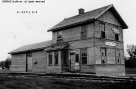 Great Northern Depot at Guelph, North Dakota, undated