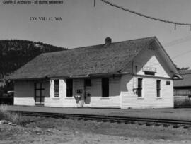 Great Northern Depot at Colville, Washington, undated