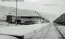 Great Northern Depot at Keremeos, British Columbia, undated