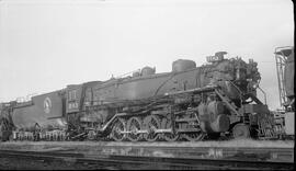 Great Northern Steam Locomotive 2183 at Superior, Wisconsin in 1953.