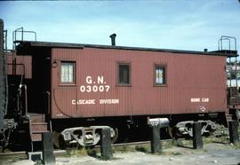 Great Northern Railway Bunk Car O3007 at Seattle, Washington