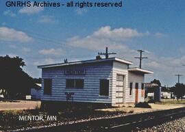 Great Northern Depot at Mentor, Minnesota, undated