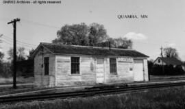 Great Northern Depot at Quamba, Minnesota, undated