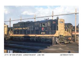 Northern Pacific Diesel Locomotive Number 293, Livingston, Montana, 1969