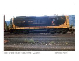 Northern Pacific Diesel Locomotive Number 349, Cle Elum, Washington, 1967