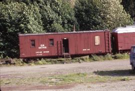 Great Northern Railway Outfit Car O2762 at Skykomish, Washington in 1973.