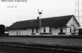 Great Northern Depot at Hallock, Minnesota, undated