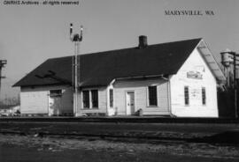 Great Northern Depot at Marysville, Washington, undated