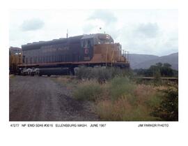 Northern Pacific Diesel Locomotive Number 3616, Ellensburg, Washington, 1967