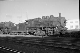 Great Northern Steam Locomotive 821 at Minneapolis, Minnesota in 1960.