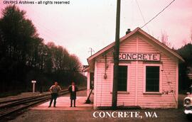 Great Northern Depot at Concrete, Washington, undated