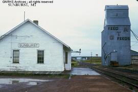 Great Northern Depot at Sunburst, Montana, undated