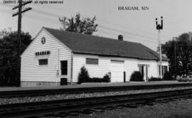 Great Northern Depot at Braham, Minnesota, undated