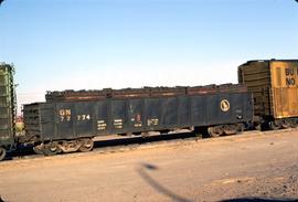 Great Northern Railway Gondola 72774 at Pasco, Washington in 1974.