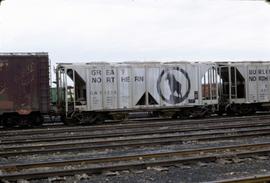 Great Northern Railway Hopper car 71339 at Superior, Wisconsin in 1973.