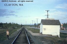 Great Northern Station Building at Clayton, Washington, undated