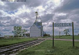 Great Northern Station Sign at Osceola, South Dakota, undated