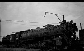 Great Northern Steam Locomotive 2587 at Saint Cloud, Minnesota in 1955.