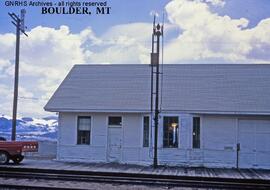 Great Northern Depot at Boulder, Montana, undated