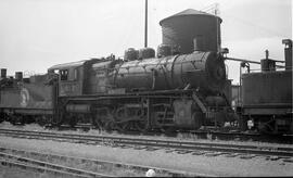 Great Northern Steam Locomotive 817 at Superior, Wisconsin in 1958.