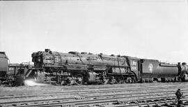 Great Northern Steam Locomotive 2046 at Superior, Wisconsin in 1957.