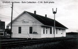 Great Northern Depot at Argyle, Minnesota, 1969