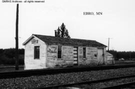 Great Northern Depot at Ebro, Minnesota, undated