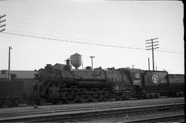 Great Northern Steam Locomotive 2507 at Willmar, Minnesota in 1960.