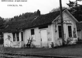 Great Northern Depot at Concrete, Washington, undated