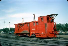 Great Northern Railway Snow Plow X1698 at Havre, Montana in 1968.