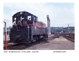 Great Northern Diesel Locomotive Number 151, Saint Paul, Minnesota, 1967