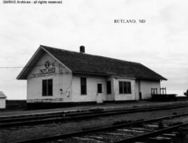 Great Northern Depot at Rutland, North Dakota, undated