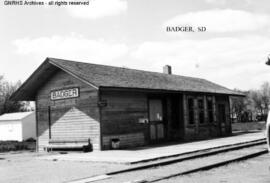 Great Northern Depot at Badger, South Dakota, undated