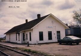 Great Northern Depot at Rolla, North Dakota, undated