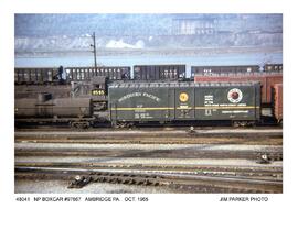 Northern Pacific Freight Car Number 97667, Ambridge, Pennsylvania, October 1965